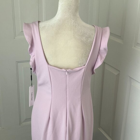 NWT Calvin Klein Cherry Blossom Sheath Dress SZ 12 - Flirty, Feminine, & Fierce - Picture 4 of 11